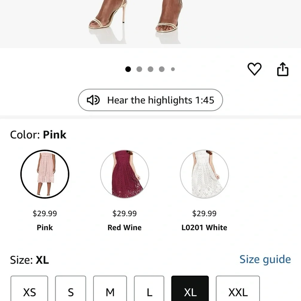 Peach Lace Wedding Dress - Picture 8 of 9